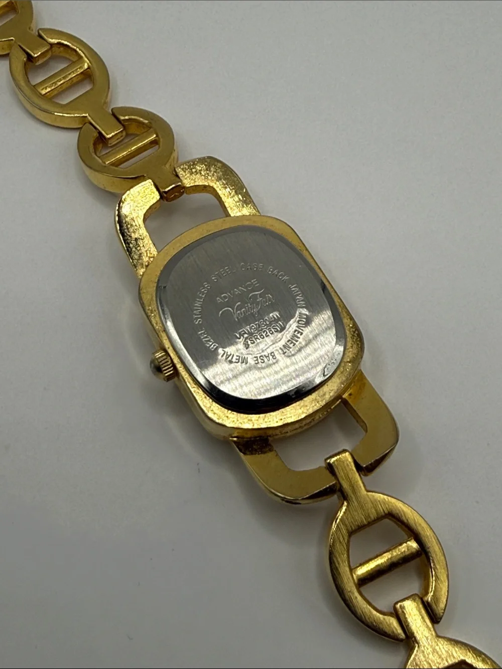 Vintage Vanity Fair Gold Tone Chain Link Statement Watch